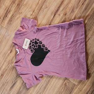 Heart with paws tee shirt